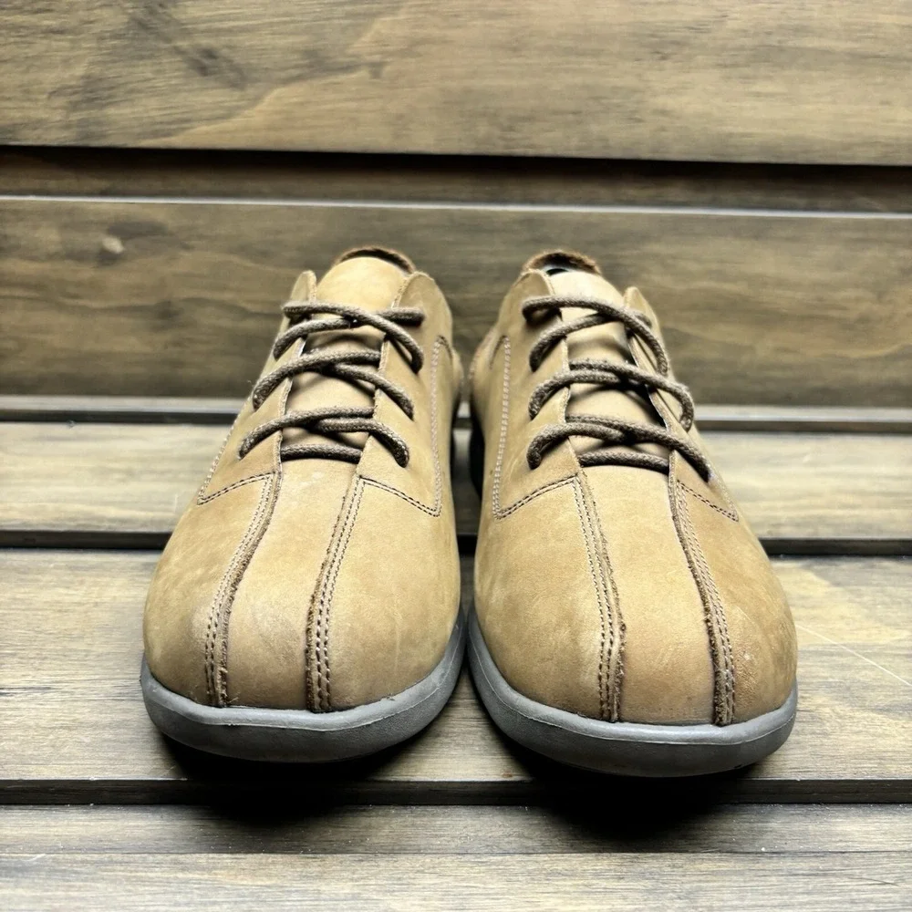 CROCS Shoes Suede‎ Oxford Lace Up Tan Casual Walking Mens Sz 7